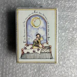 Demdaco Angel Art by Claire Stoner  I SEE THE MOON trinket box